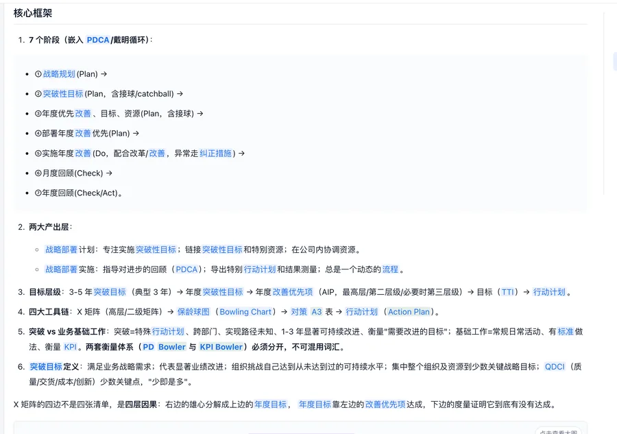 Tool card: core framework, stages, outputs and tool chain on one topic